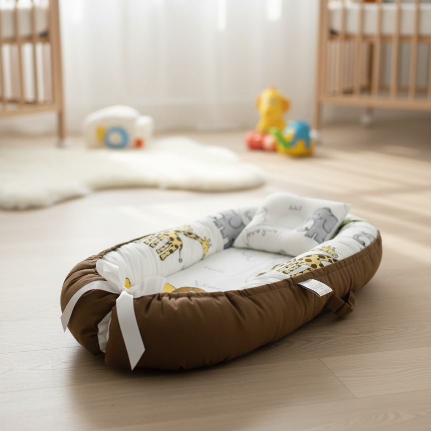 Brown Base Animal Print – “Wild Cuddles (Mocha Jungle)”