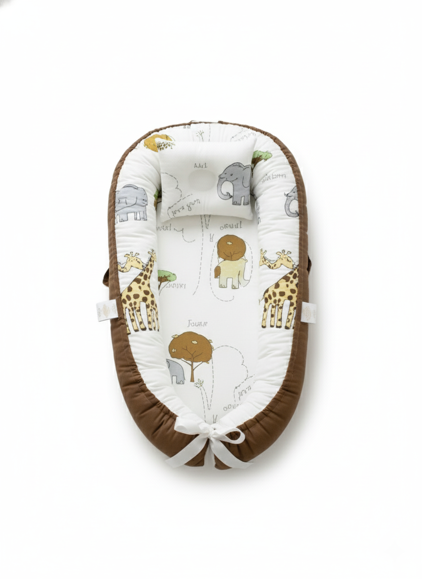 Brown Base Animal Print – “Wild Cuddles (Mocha Jungle)”