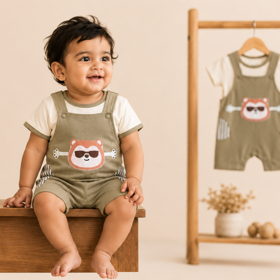 Krida Little Overall | Forest Bear