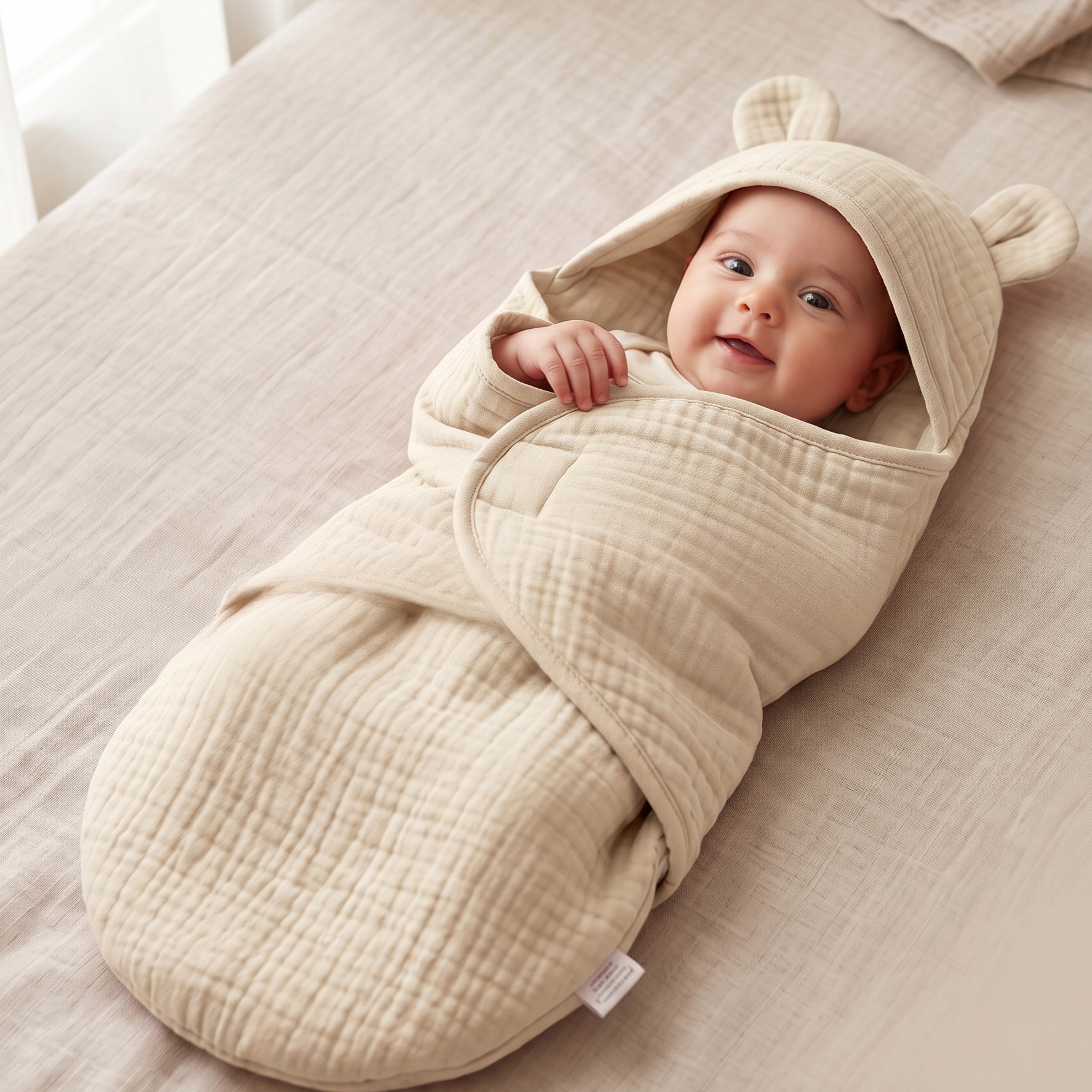 Aalingan Muslin | Ivory Mist