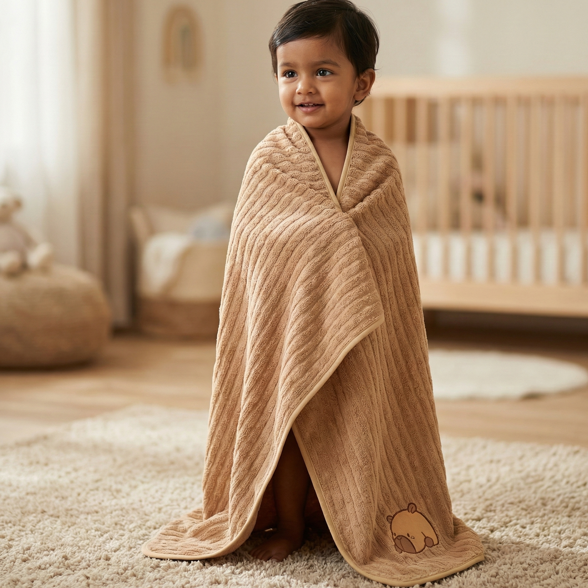 Warm Almond Brown Towels